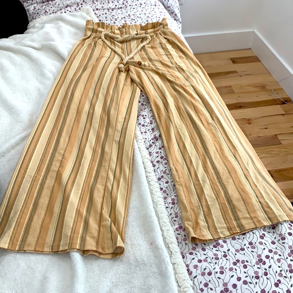 Soft long wide leg pants